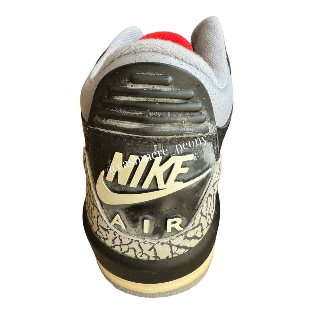 NIB Nike Air Jordan 3 Retro 2001 Black Cement 136064-001 Men Size 12 DEADSTOCK - Picture 9 of 13